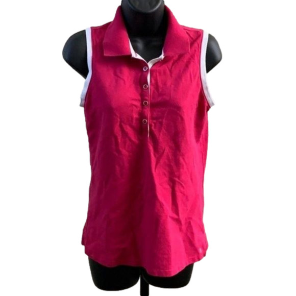 𝅺izod Golf Polo Collar Tank Top - Picture 1 of 8